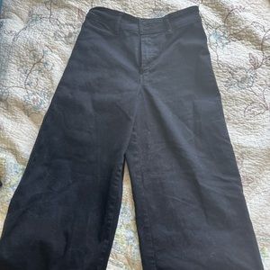 Black wide leg jeans